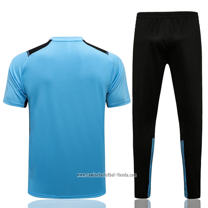 Chandal del Olympique Marsella 2021 2022 Manga Corta Azul